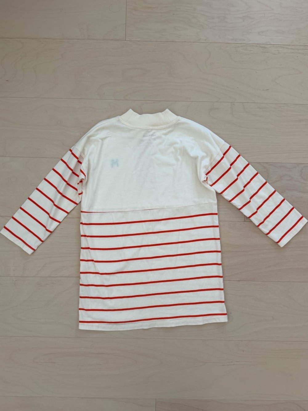 Mini Rodini Cream and Red Striped Sailor Dress - Picture 4 of 5